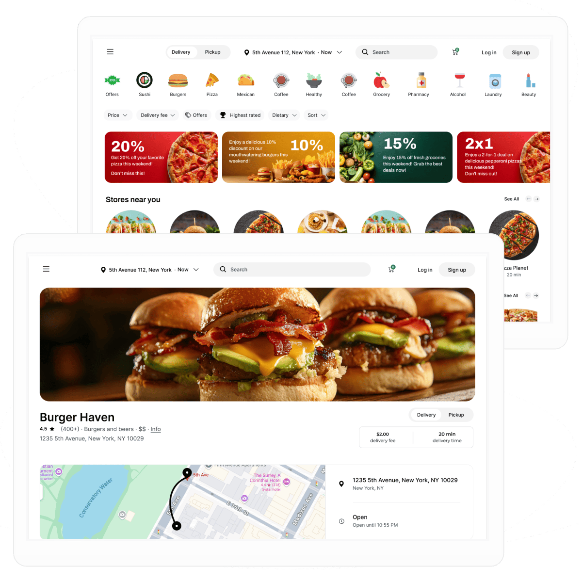 Uber Eats Website